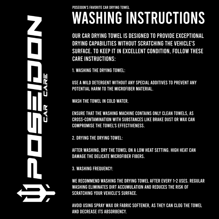 Poseidon Drying Towel 1700GSM 70/30 Blend